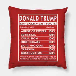 Trump Impeachment Facts Pillow