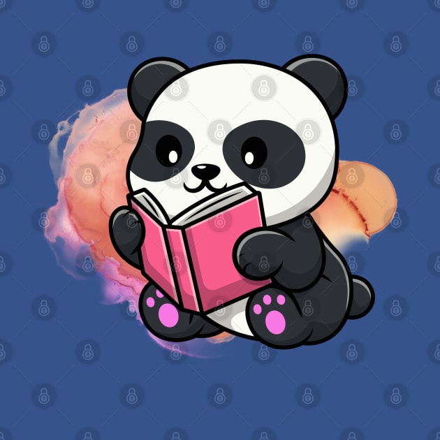 Cute Panda Reading Moment - Adorable Panda - Kawaii Panda by Suga Collection