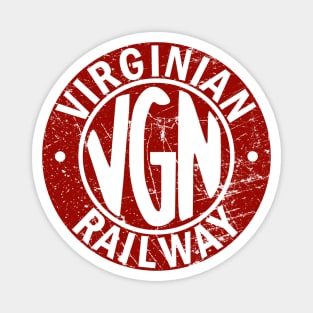 Distressed Virginian Railway Railroad Magnet