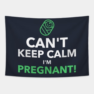 Cant Keep Calm Im Pregnant Tapestry