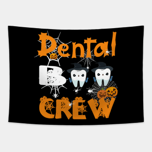 Dental Boo Crew Funny Dentist Halloween Costume Tapestry