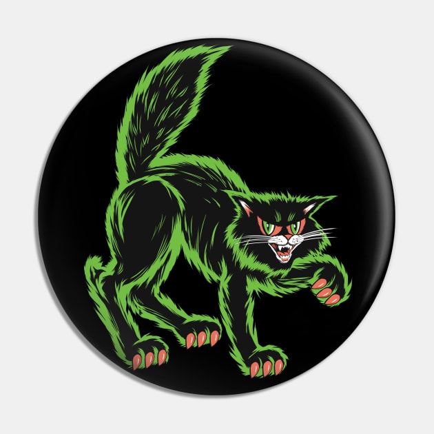 Scary Cat Pin by Doc Multiverse Designs