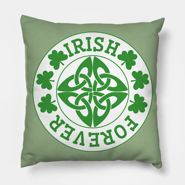 St Patricks Day Irish Design Pillow by POD Creations