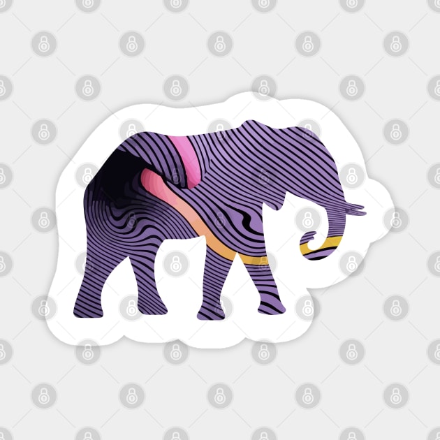 Impala Currents Elephant Full Body Magnet by AJ