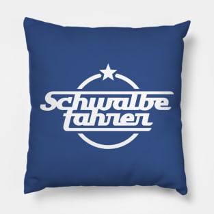 Simson Schwalbe Driver / Schwalbefahrer (white) Pillow