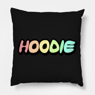 Hoodie Word Art Pillow