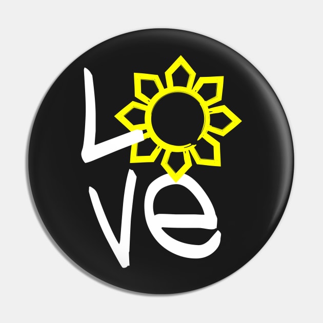 LOVE the Philippines Sun by AiReal Apparel Pin by airealapparel