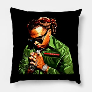 Gunna vector Illustration Pillow