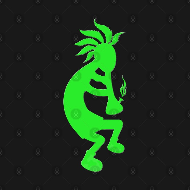 Green Toking Kokopelli by 4nObjx