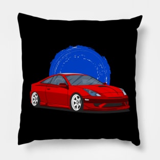 Red Toyota Celica gts Pillow