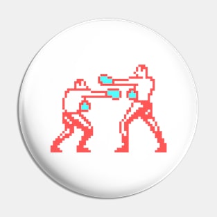 Boxing Men Pixel CGA Palette Pin