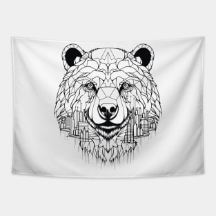 Grizzly Bear Animal Freedom World Wildlife Wonder Vector Graphic Tapestry