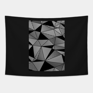 Monochrome Polygons Tapestry