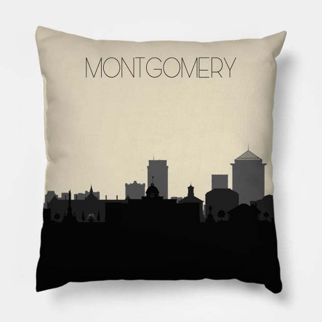 Montgomery Skyline Pillow by inspirowl