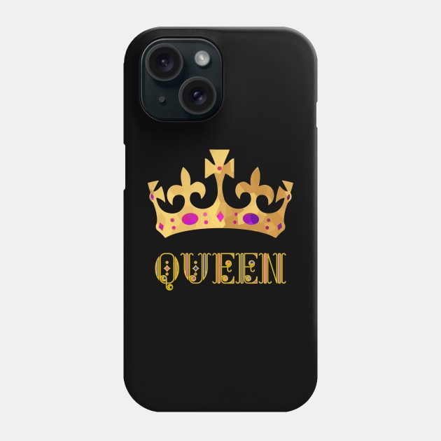 EMPOWERING Women Queen For A Day Phone Case by SartorisArt1