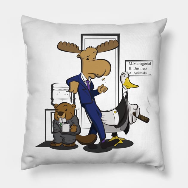 M.B.A.s Pillow by amodesigns