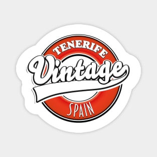Tenerife spain vintage style logo Magnet
