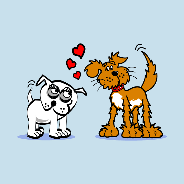 Puppy love cute dogs hearts by pickledpossums