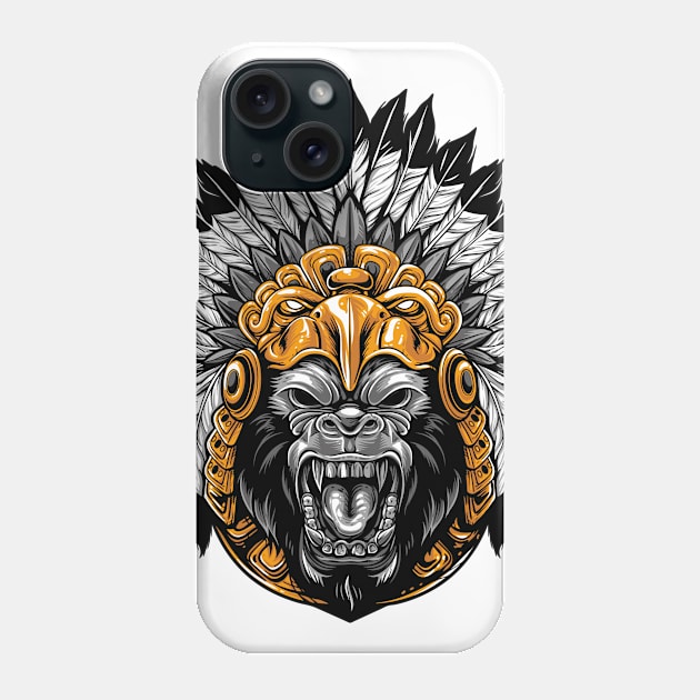 Angry King kong Phone Case by garudadua