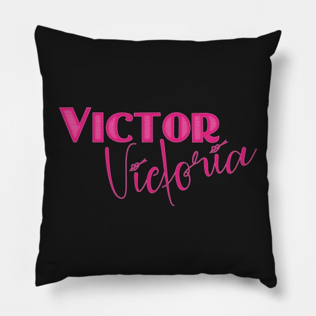 Victor/Victoria Pillow by baranskini