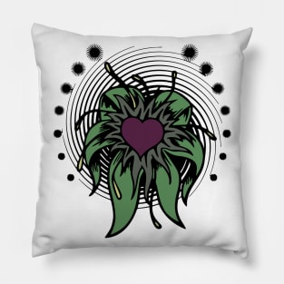 Heart Flower Vintage Classic Pillow