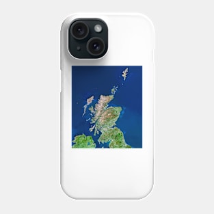 Scotland, UK, satellite image (E076/0206) Phone Case