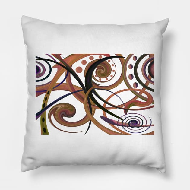 Swirls and Pearls Pillow by Whisperingpeaks