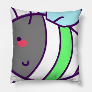 BEE proud: agender flag Pillow