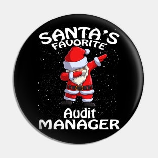 Santas Favorite Audit Manager Christmas Pin