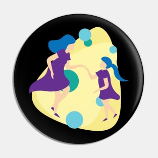 Mom dancing with daughter abstract Pin