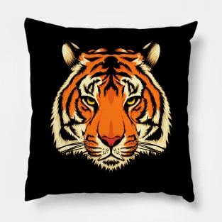 Tiger Head Pillow