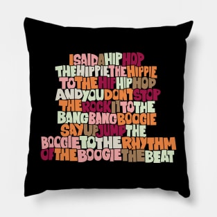 „Rapper's Delight“ Old School Graffiti Design Pillow