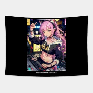 Japanese Kawaii Anime Girl Streetwear - DJ Tapestry