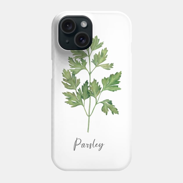 Parsley herb illustration. Phone Case by InnaPatiutko