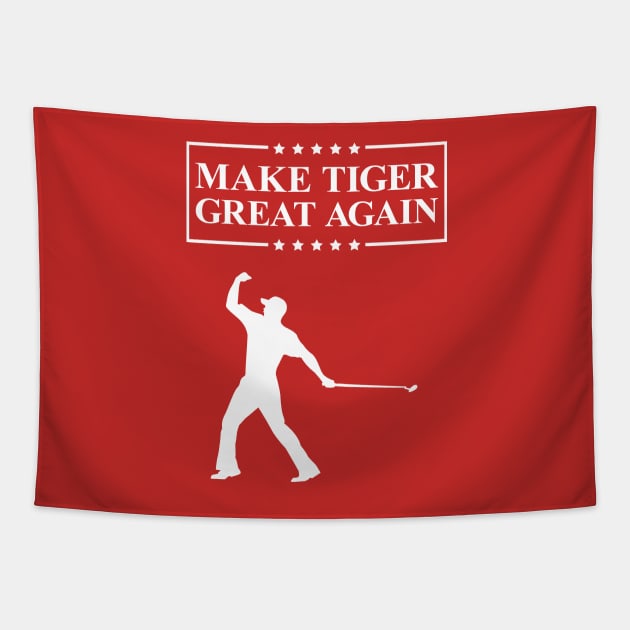 Make Tiger Great Again | Funny Golf T-Shirt Tapestry by Tdaven