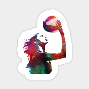 Volleyball sport art #volleyball Magnet