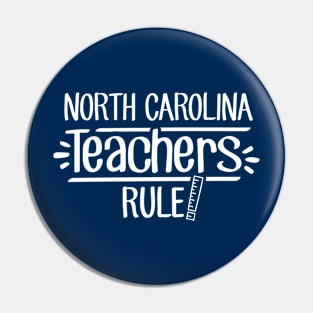 North Carolina Teachers Rule Pin