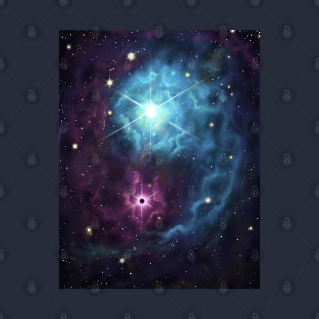 Yin Yang Space Nebula by Haptica