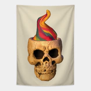 Flame Skull Tapestry