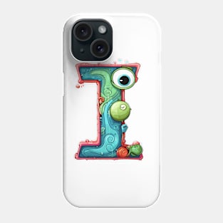 letter I cartoon art v1 Phone Case