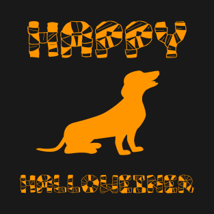 Happy Halloweenie Dachshund T-Shirt