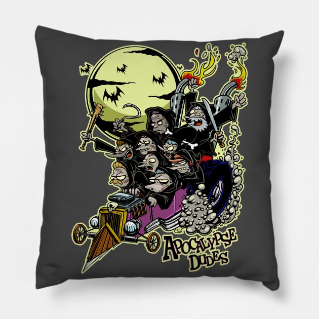 Apocalypse Dudes Pillow by CsrJara / Perronegro Clothing