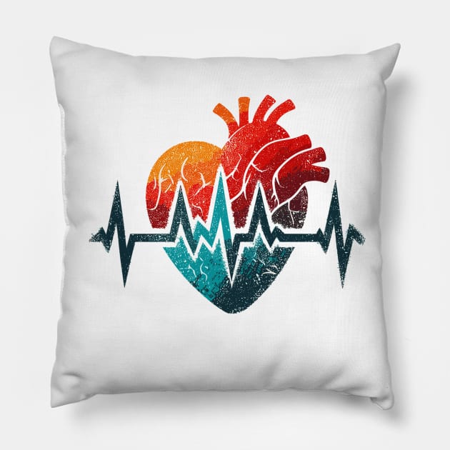Heart Art Pillow by Vehicles-Art