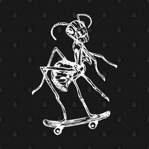 SEEMBO Ant Skater Skateboarding Skateboard Skate Skateboarder by SEEMBO