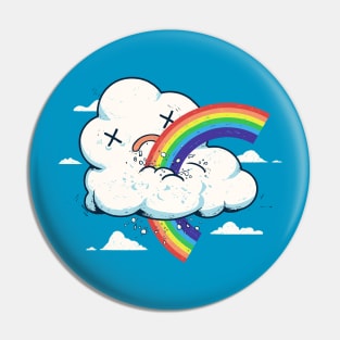 Cloud Hates Rainbow T Shirt Pin