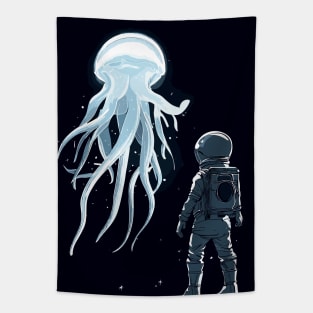 Astronaut and Jellyfish Tapestry