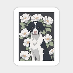 Floral Retriever's Harmony Magnet