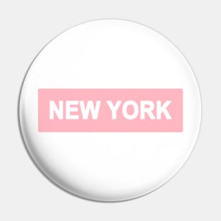 Pink New York Pin