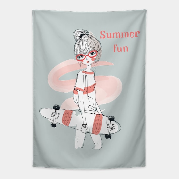 Summer fun Tapestry by EveFarb