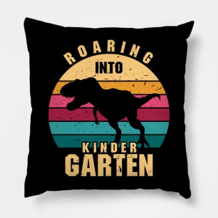 Roaring into kindergarten Pillow